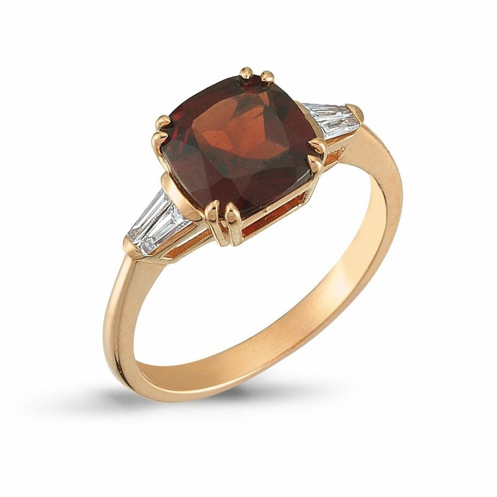  Garnet Pırlanta Yüzük-4.06 Karat